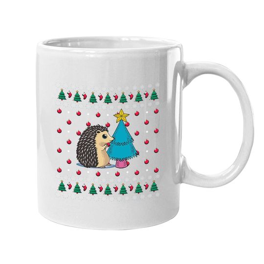 Discover Hedgehog Ugly Christmas Classic Mugs