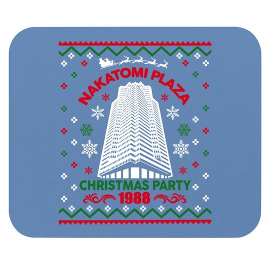 Discover Nakatomi Plaza 1988 Christmas Ugly Classic Mouse Pads
