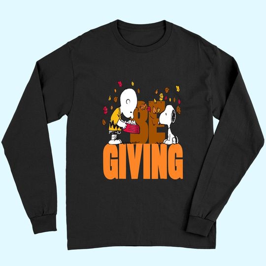 Discover Peanuts Snoopy Charlie Brown Thanksgiving Long Sleeves