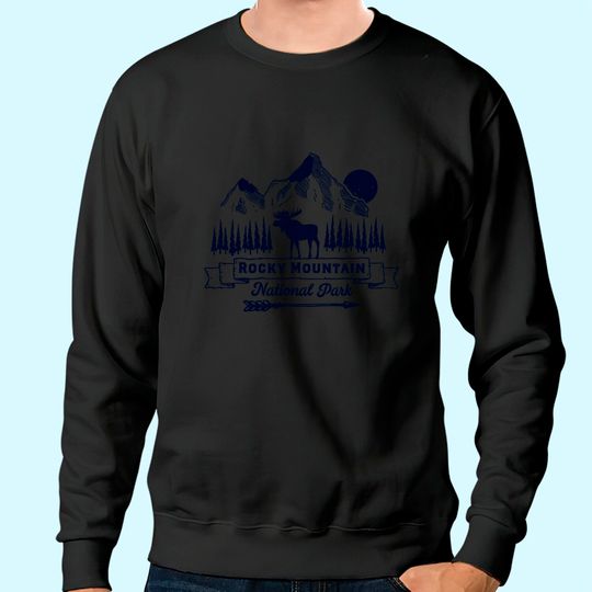 Discover Rocky Mountain National Park Sweatshirt Vintage Souvenir Clothing