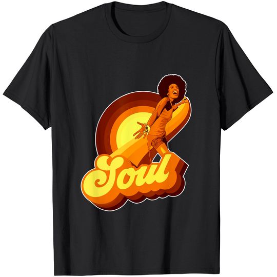Discover 70s Funk Afro Soul Retro Vintage T-Shirt
