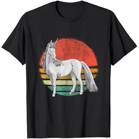 Discover Vintage Unicorn Retro Unicorns Lover Men Women T-Shirt