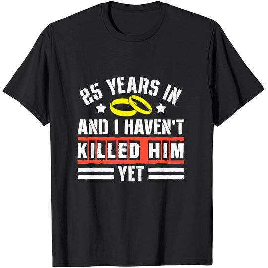 Discover 25th Wedding Anniversary Gift for Wife 25 Years of Marriage T-Shirt