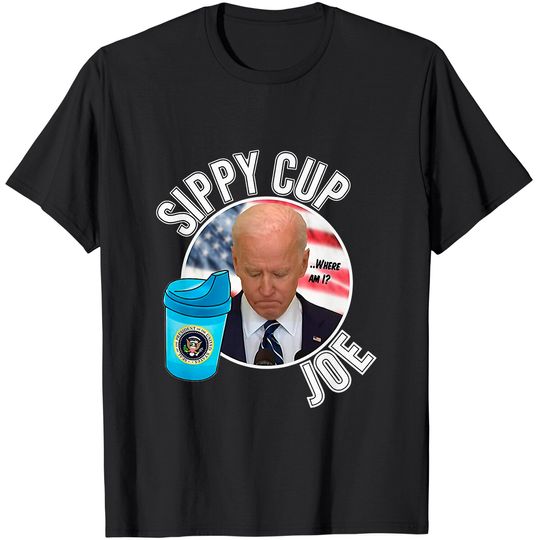 Discover Funny Sippy Cup Joe Biden Premium T-Shirt