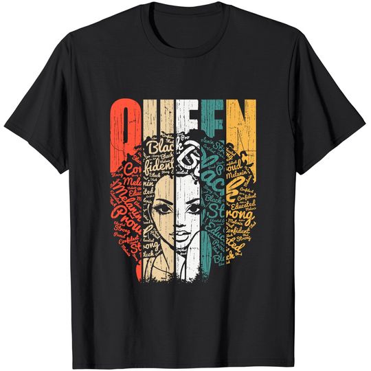 Discover African American Shirt for Educated Strong Black Woman Queen T-Shirt
