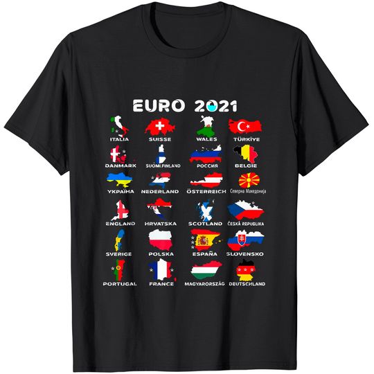 Discover Euro 2021 Men's T Shirt All Countries Participating In Euro
