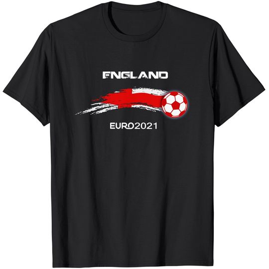 Discover Euro 2021 England flags Football Soccer Fan T-Shirt