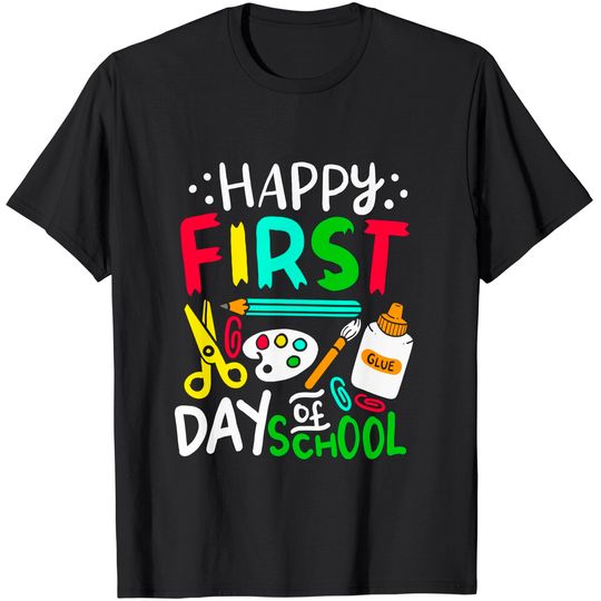 Discover Happy First Day of School Teacher Back to School Student T Shirt