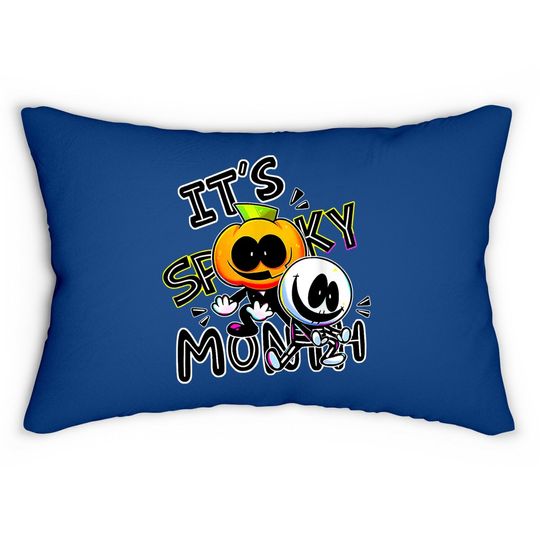 Discover Spooky Month Retro Sand Pump It's Spooky Montht-lumbar Pillow Lumbar Pillow