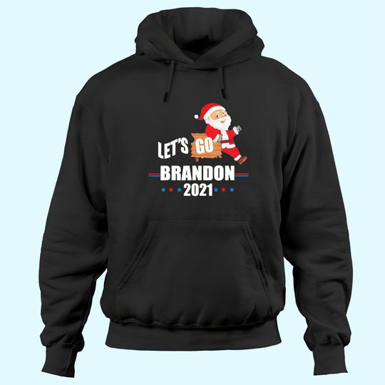 Discover Happy Christmas Santa Let’s Go Brandon 2021 Hoodies