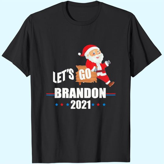 Discover Happy Christmas Santa Let’s Go Brandon 2021 T-Shirts