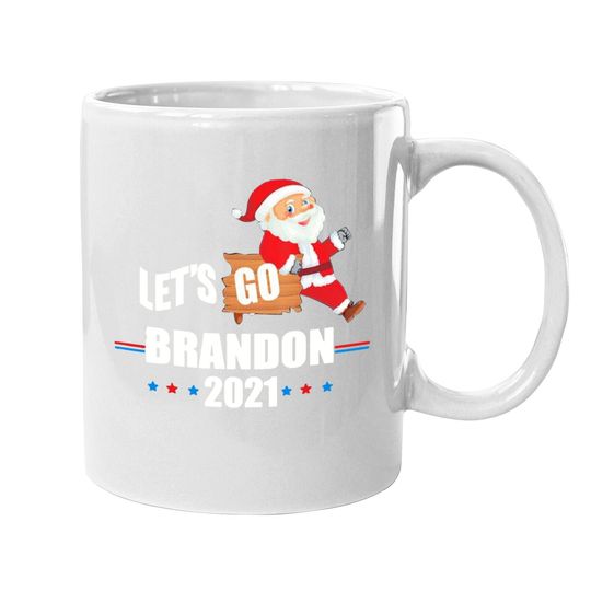 Discover Happy Christmas Santa Let’s Go Brandon 2021 Mugs