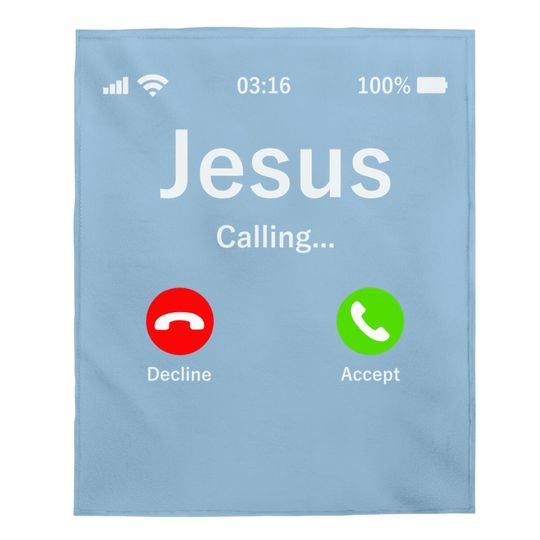 Discover Jesus Is Calling - Christian Baby Blanket