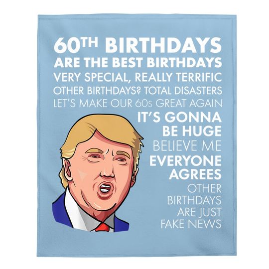 Discover 60th Birthday Gift Trump Quote Baby Blanket For Baby Blanket