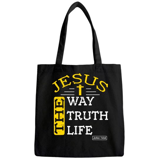 Discover Christian Bible Verse 14:6 Gift Tote Bag