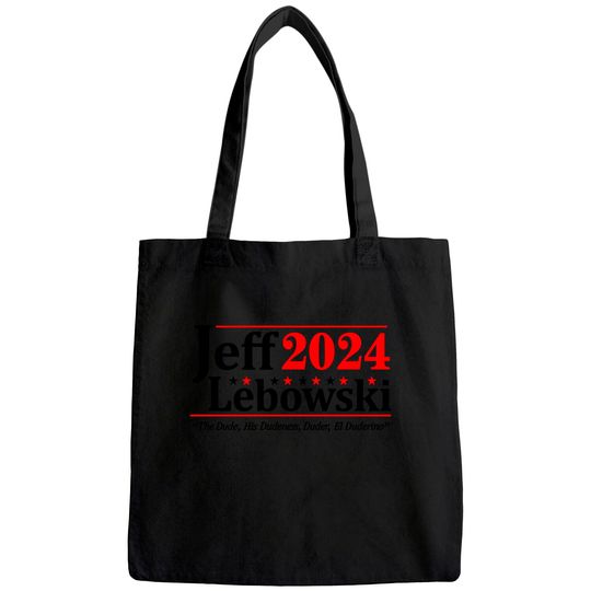 Discover Donkey Tees Jeff Lebowski 2024 Election Mens Tote Bag