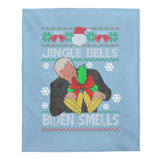 Discover Santa Joe Biden Jingle Bells Baby Blankets