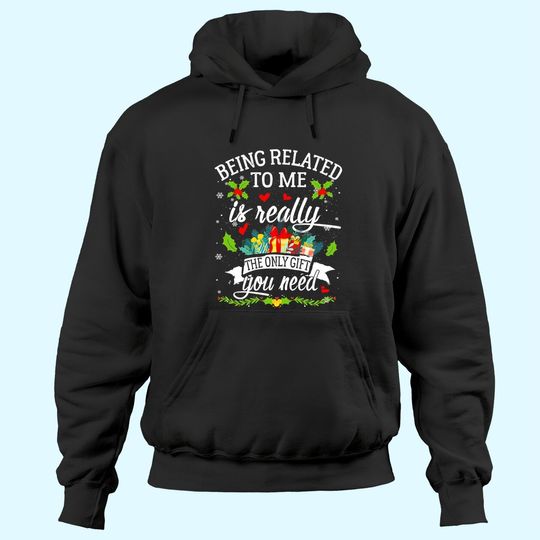 Discover Being Related To Me Funny Christmas Family Pajamas Classic Hoodies