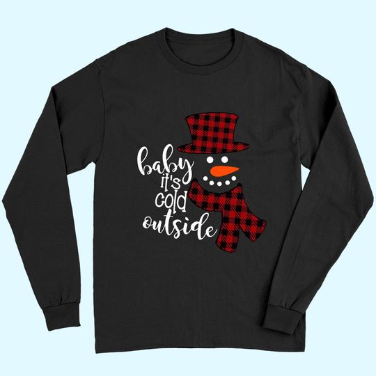 Discover Baby It's Cold Outside Remimi Girl's Christmas Buffalo Plaid Raglan Patchwork Long Sleeves