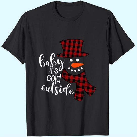 Discover Baby It's Cold Outside Remimi Girl's Christmas Buffalo Plaid Raglan Patchwork T-Shirts