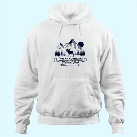 Discover Rocky Mountain National Park Hoodie Vintage Souvenir Clothing