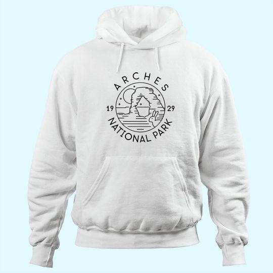 Discover Arches National Park 1929 Moab Utah Hoodie