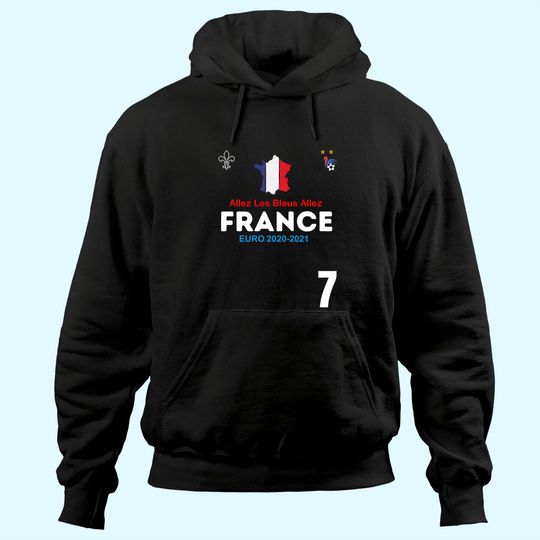 Discover Euro 2021 Men's  Hoodie France Flag Football