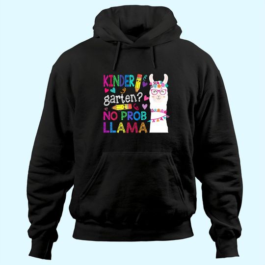 Discover Kindergarten No Prob-Llama Funny Back To School Llama Alpaca Hoodie