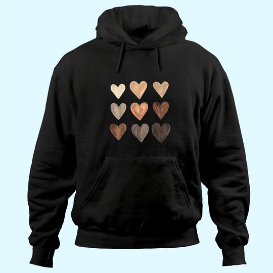 Discover Melanin Hearts Social Justice Equality Unity Protest Hoodie