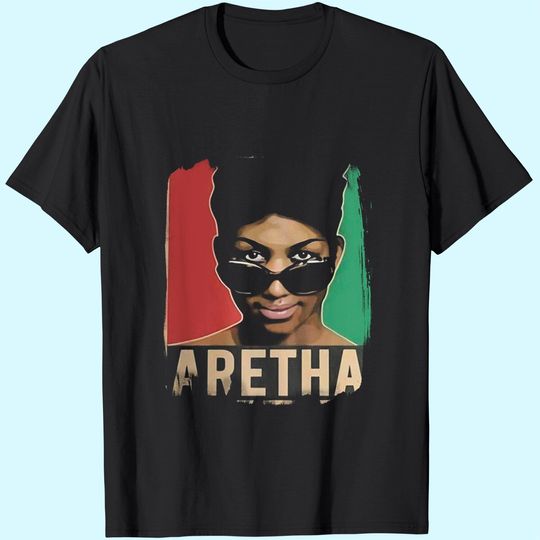 Discover Aretha Franklin Shirt Men's Classic Short Sleeve Tees Shirts Tops