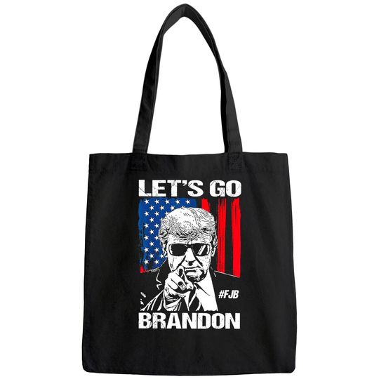 Discover Let's Go Brandon Shirt Lets Go Brandon, FJB Pro America US Distressed Flag T-Shirt Bags