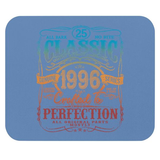 Discover Vintage 1996 Limited Edition Gift 25 Years Old 25th Birthday Mouse Pad