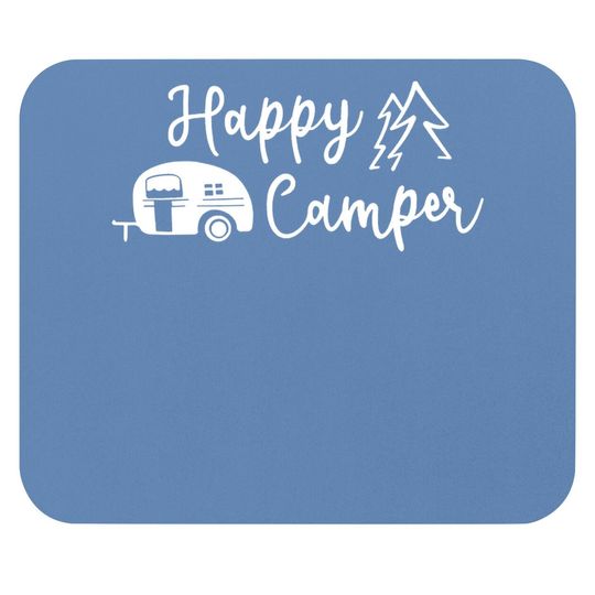 Discover Hiking Camping Mouse Pad For Funny Graphic Mouse Pad Mouse Pad Happy Camper Letter Print Casual Mouse Pad Tops