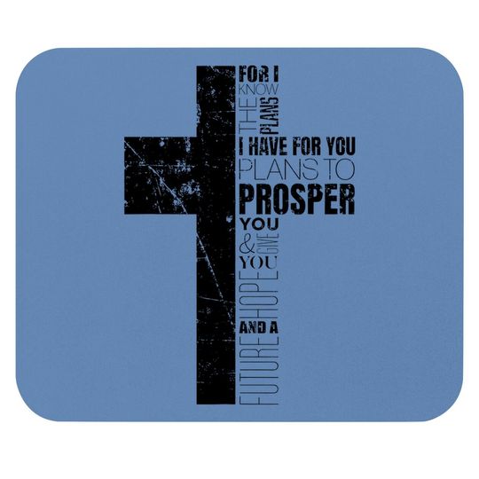 Discover Jeremiah 29:11 Christian Bible Verse Gifts Cross Religious Mouse Pad