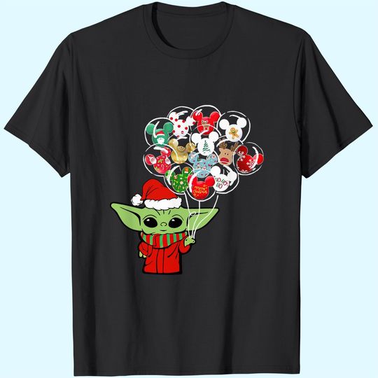 Discover Baby Yoda Christmas Disney Balloon T-Shirts