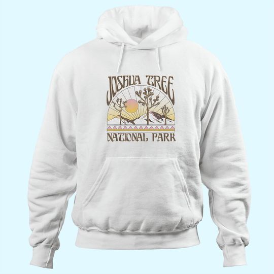 Discover Vintage Joshua Tree National Park Retro Outdoor Camping Hike Hoodie