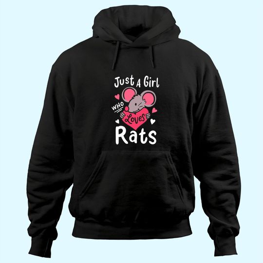 Discover Rat Just a Girl Who Loves Rats Rat Hoodie