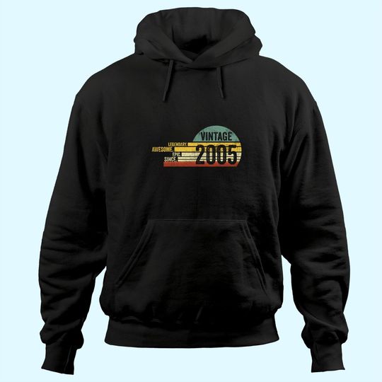 Discover 16 Year Old Legendary Vintage Awesome Birthday 2005 Hoodie