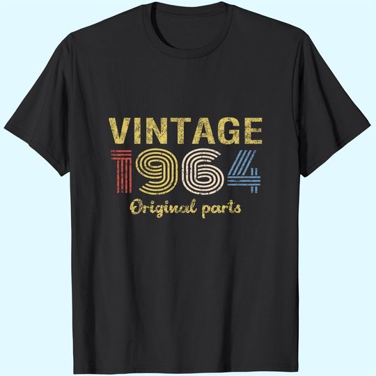 Discover 57th Birthday Shirt for Men - Retro Birthday - 1964 Original Parts