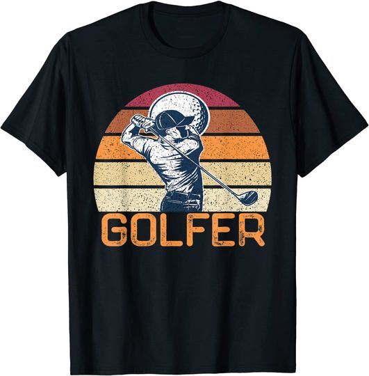 Discover Vintage Retro Golf Gift Golfer For Golfing Lover T-Shirt