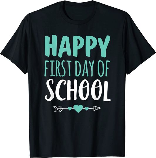 Discover Happy First Day Of School T Shirt Teacher Student Arrow Cute T Shirt