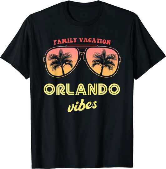 Discover Orlando Summer Vibes Family Vacation Shirts T-Shirt