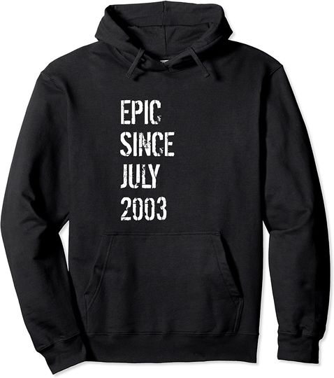 Discover 18th Birthday Boys Girls Born July 2003 Pullover Hoodie