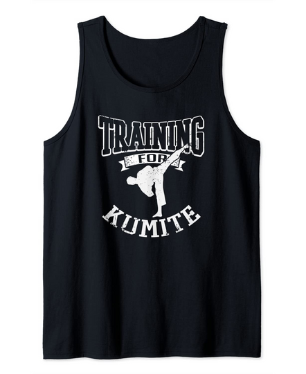 Discover Training For Kumite MMA Martial Arts Belt Tank Top