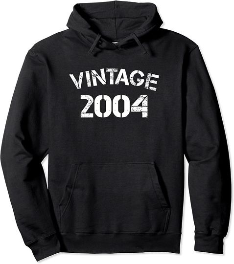 Discover Vintage 2004 Birthday Great Gift Pullover Hoodie