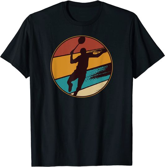Discover Badminton Player Retro Vintage T-Shirt