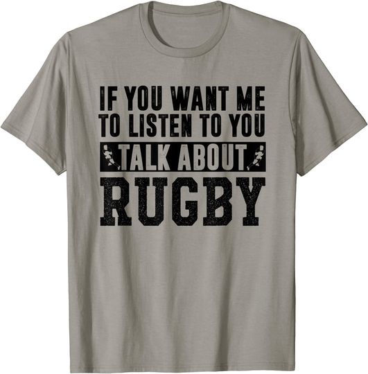 Discover Talk About Rugby Rugby Player Rugby Coach T Shirt