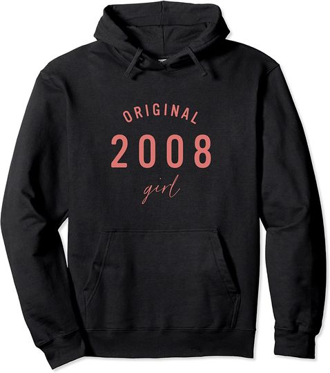 Discover Original 2008 Girl Cute 13th Birthday Outfit Teen Girl Pullover Hoodie