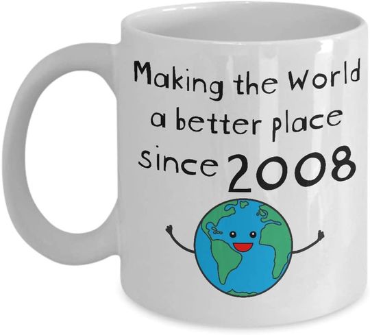 Discover Making the World a Better Place Since 2008 Coffee Mug