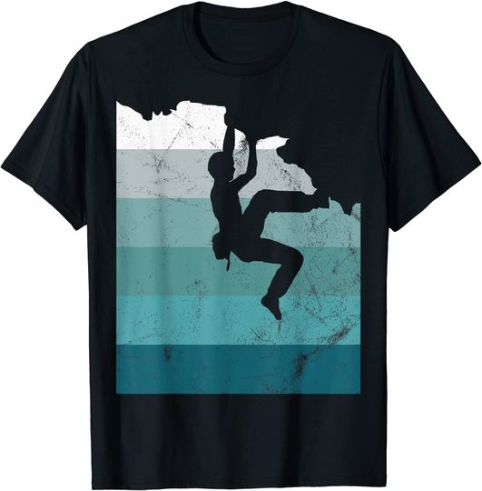 Discover Climber Climbing Bouldering Free Speed Solo T Shirt
